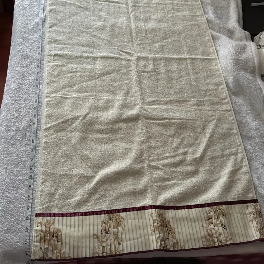 3 piece decorative bath towel set